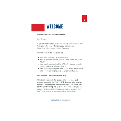 Trucking to Freedom: A Truck Driver's Guide to Building Income Beyond the Road